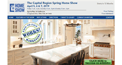 Desktop Screenshot of capitalregionhomeshow.com